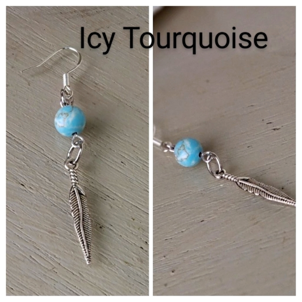 Host Pick Icey blue Tourquoise earring